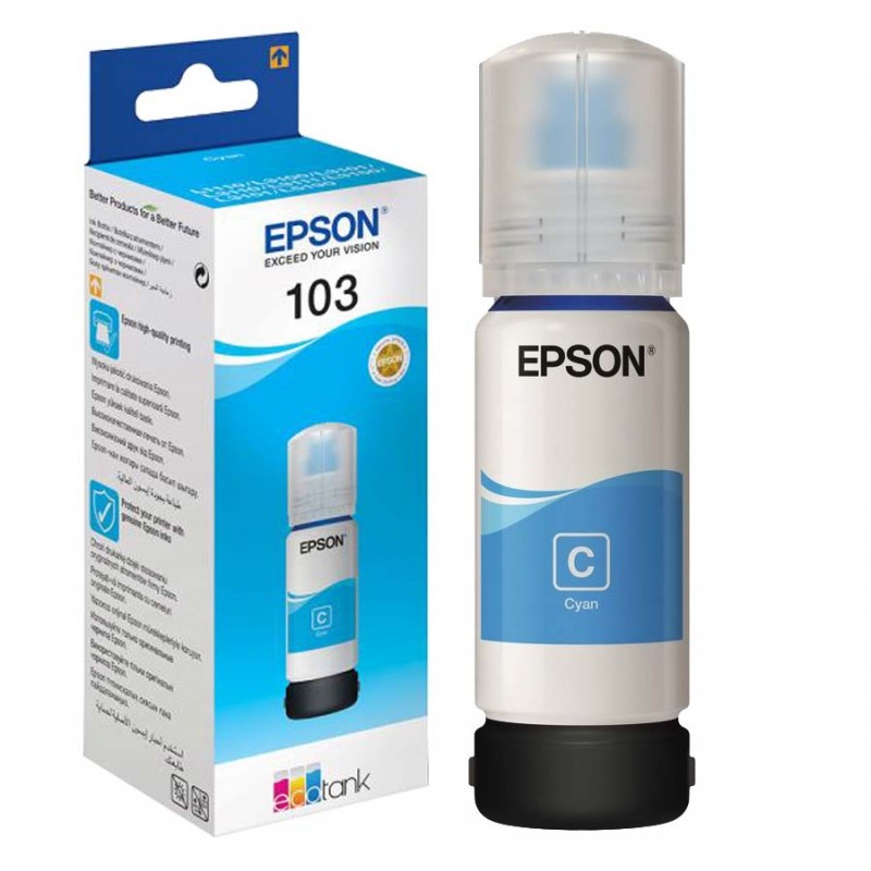 BOUTEILLE D'ENCRE EPSON L3110 65ML CYAN