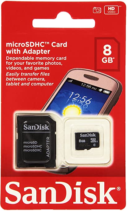 CARTE MICRO SD 8 GO SANDISK