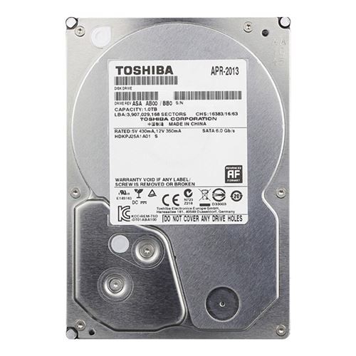 DISQUE DUR 1T TOSHIBA 3.5&quot;